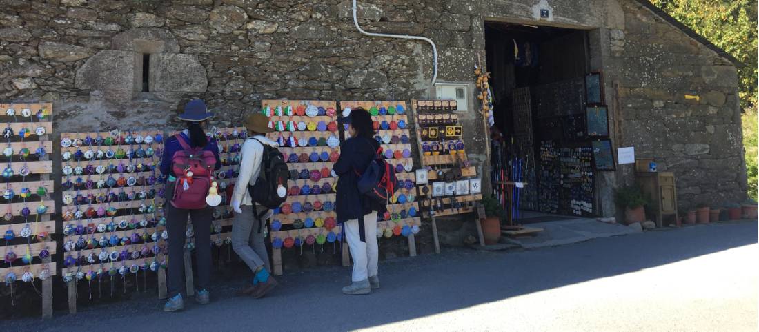 The shells and arrows that mark the Way can be found everywhere on the Camino |  <i>Sue Finn</i>