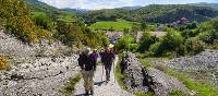 Pilgrims crossing the Pyrenees near Roncesvalles | Gesine Cheung