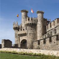 Castle in Ponferrada is a feature while cycling or walking along the camino in Spain | Andrew Bain