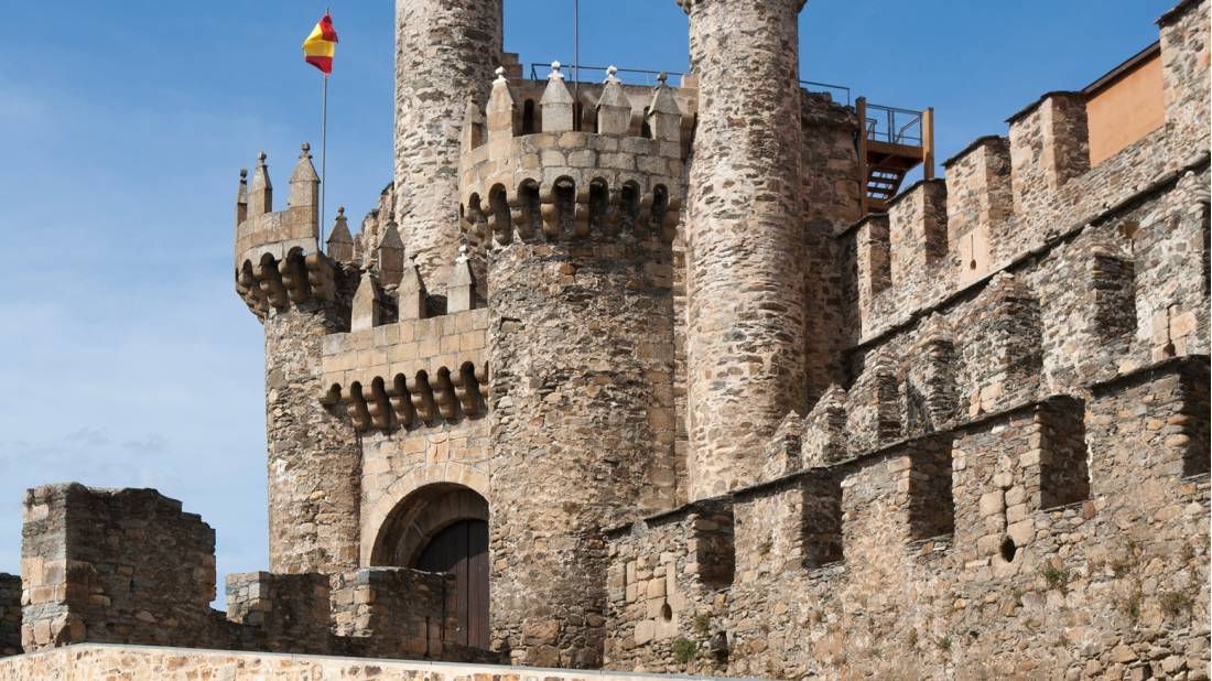 Castle in Ponferrada is a feature while cycling or walking along the camino in Spain |  <i>Andrew Bain</i>