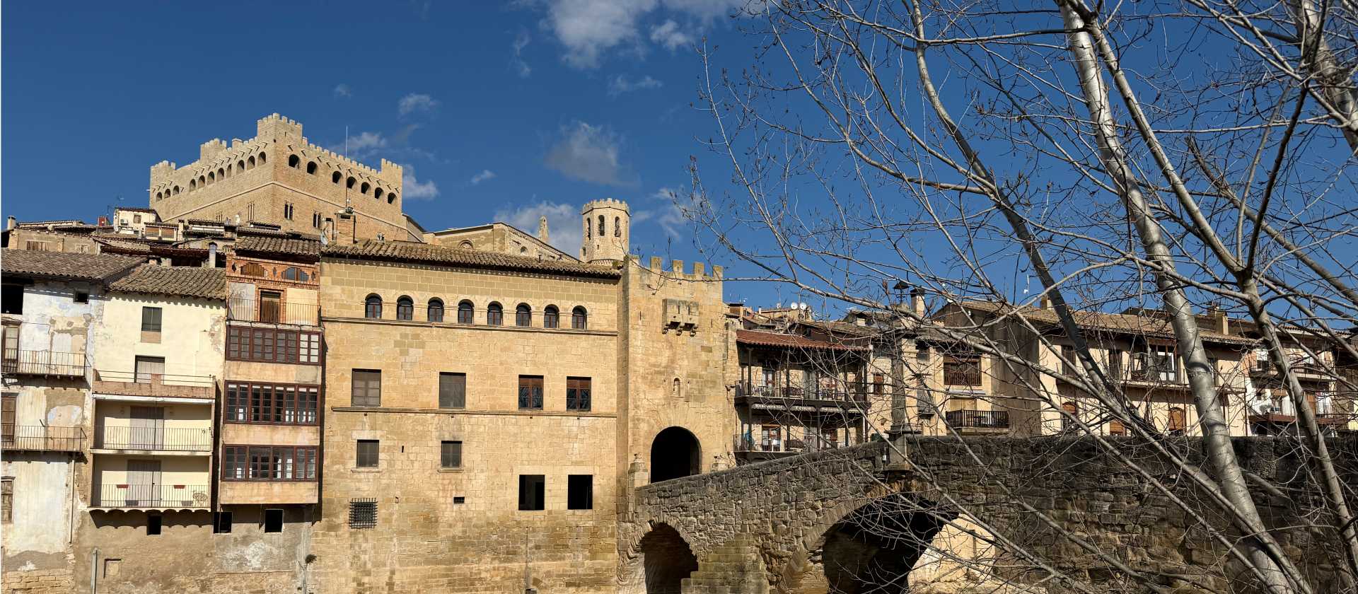 The medieval bridge and Valderrobres | Kate Baker