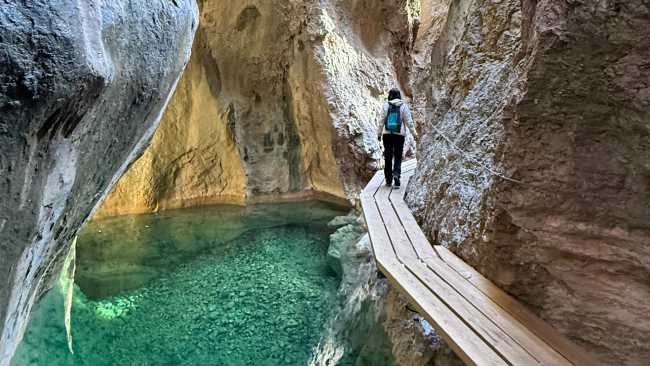 Hiking through the Parrizal Gorge, a dramatic limestone gorge | Kate Baker