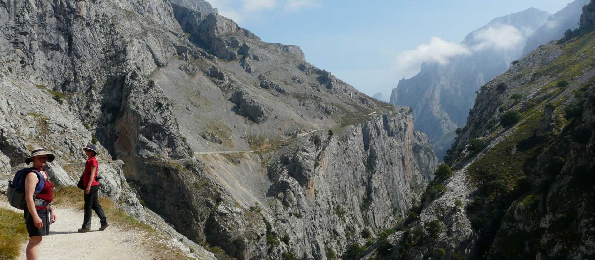 Long winding road through the Cares Gorge, Picos de Europa | Sylvia van der Peet