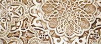 Inticate designs, a prominent feature of Moorish architecture