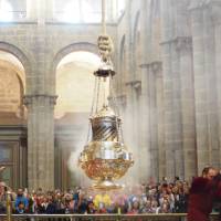 The Botafumeiro has been used since the middle ages to clean the air when the pilgrims arrived from walking the Camino to Santiago de Compostela | Sue Finn