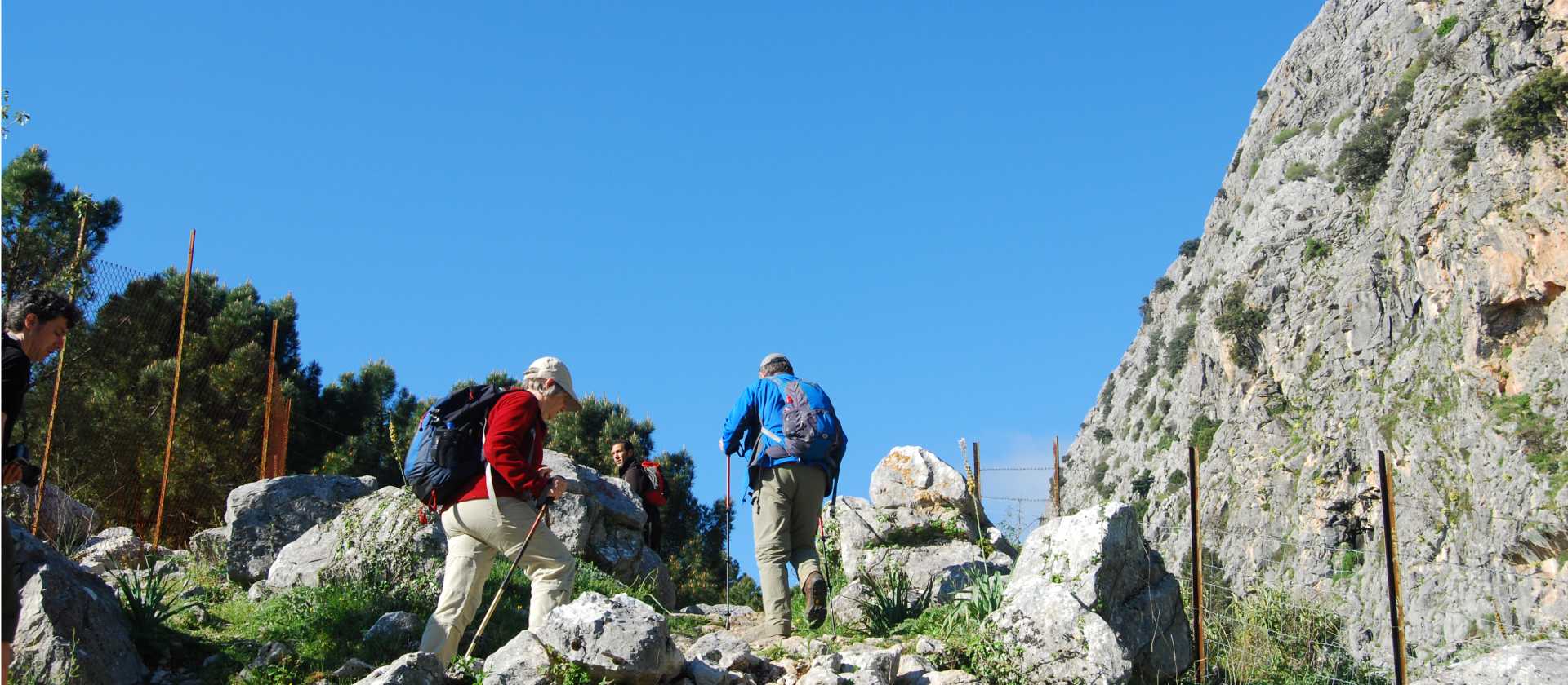 Heading for the coll in the Sierra de Grazalema