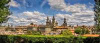 The iconic Santiago de Compostela as seen from the Camino de Invierno (Winter Way). | Adolfo Enríquez