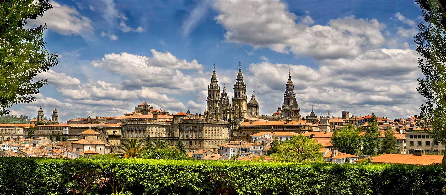 The iconic Santiago de Compostela (as seen from the Camino de Invierno, Winter Way) | Adolfo Enríquez
