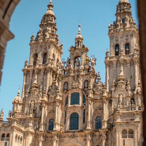 Cathedral of Santiago de Compostela, the final destination of the Camino de Santiago pilgrimage route.