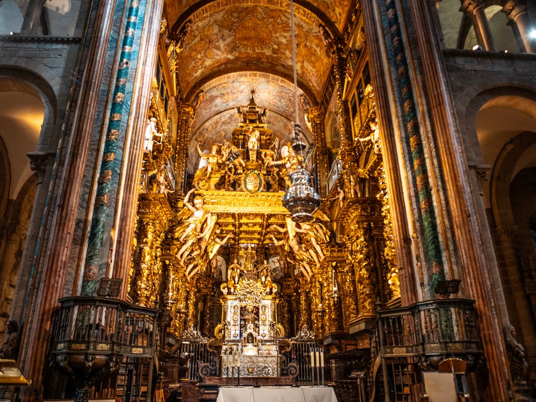 Interior of the Cathedral of Santiago de Compostela in Galicia, Spain. |  Tim Charody