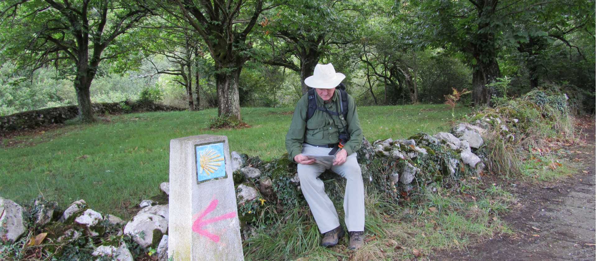 Resting on the Camino Primitivo