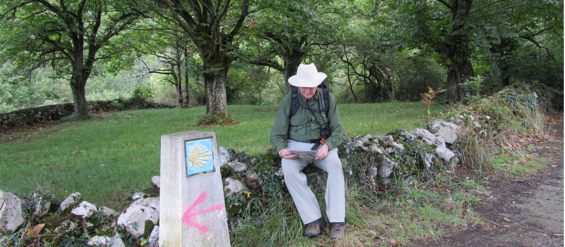 Resting on the Camino Primitivo