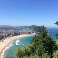 Looking over San Sebastian from the Camino Norte | Jaclyn Lofts