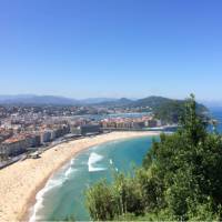 Looking over San Sebastian from the Camino Norte | Jaclyn Lofts