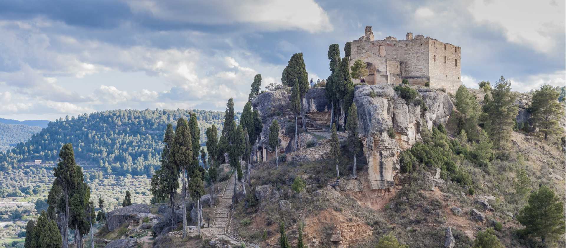View of La Fresneda in Aragon