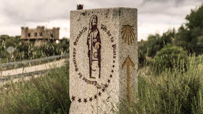 Sign on the Camino Sanabres: the Silver Route