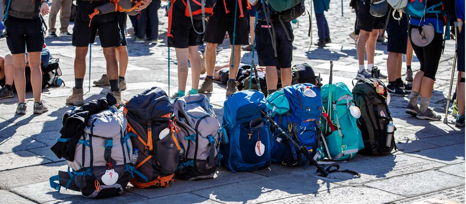 Pilgrim bags with the Camino shell