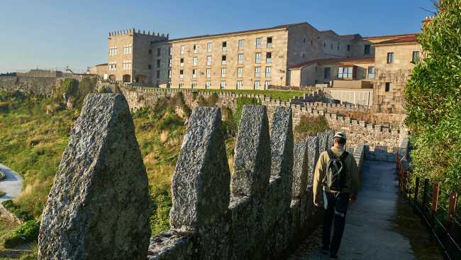 Explore the Monterreal fortress in Baiona