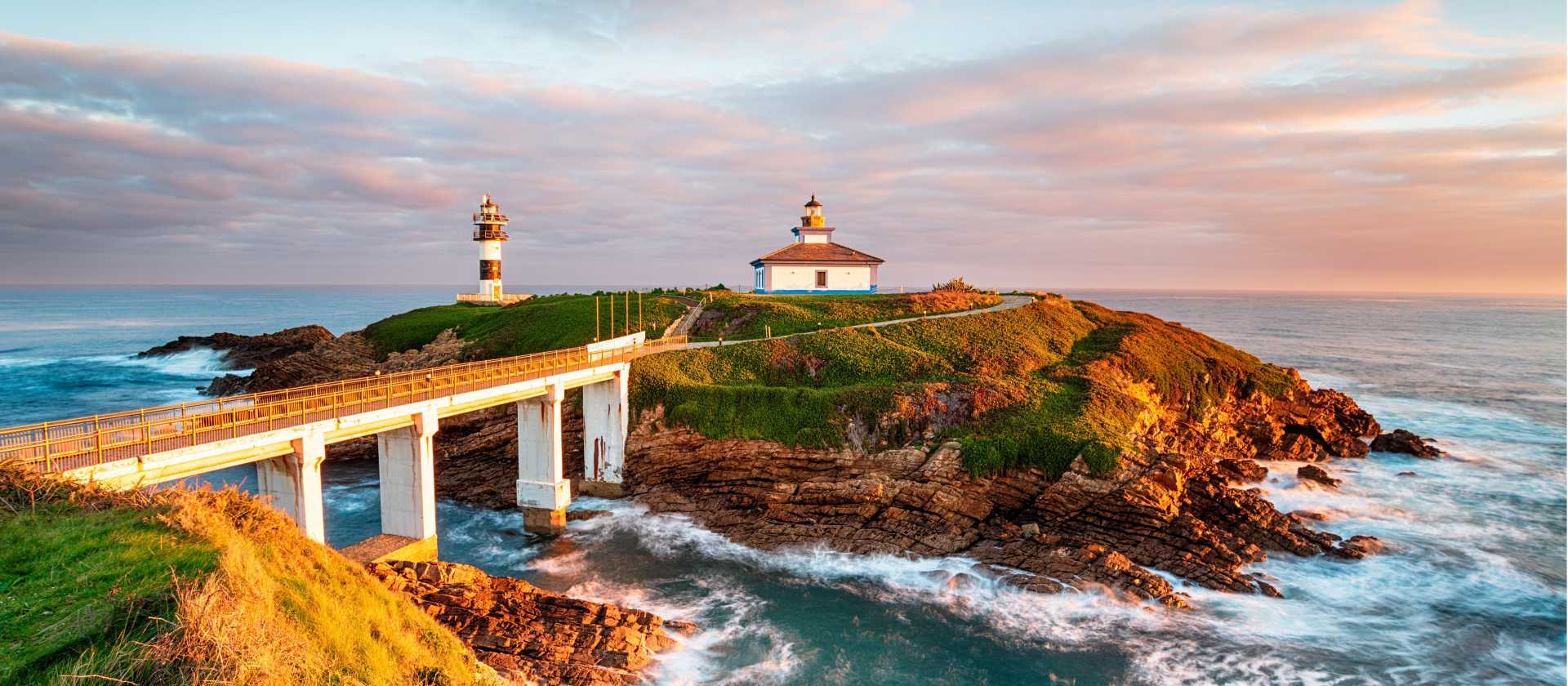The Ribadeo lighthouse in Spain