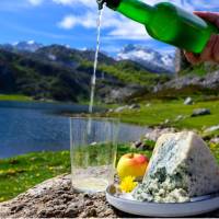 Try the local cabrales (blue cheese) and wash it down with natural cider in the Picos de Europa, Spain.
