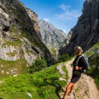 Explore the mountains of the Picos de Europa in Spain.
