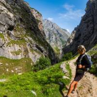 Explore the mountains of the Picos de Europa in Spain.