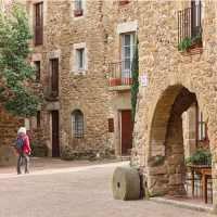 The medieval village of Monells in Catalonia, Spain