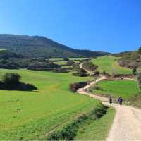 Walking the green Camino trails through Spain