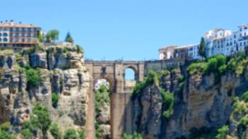 The stunning bridge in Ronda, Spain.