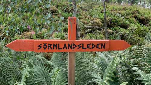 Signage on the Sörmland Trail