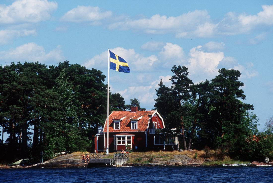 Traditional house in archipelago