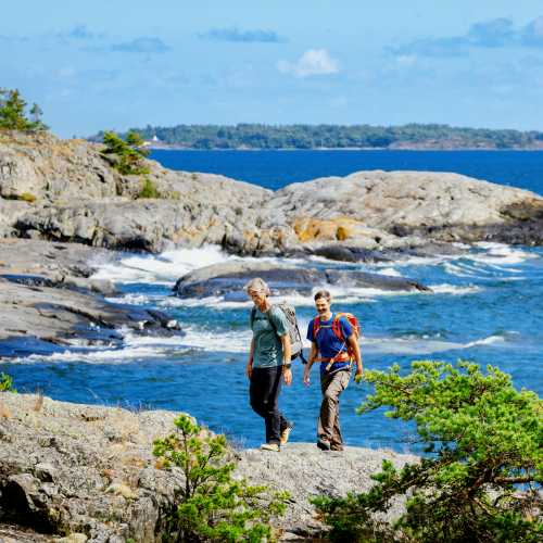 Hiking on Utö on Sweden's archipelago