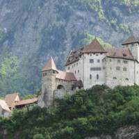 Castle on Alpine Rhine cycle route