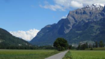 Cycle trail in Switzerland,Gerard Tellam Cycle trail in Switzerland