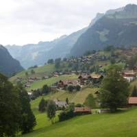 Houses high above Grindelwald | Kate Baker