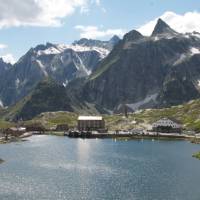 The delightful setting of the St Bernard Pass | Kate Baker