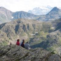 Hikers on the St Bernard pass | Kate Baker