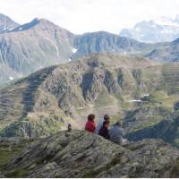 Hikers on the St Bernard pass | Kate Baker