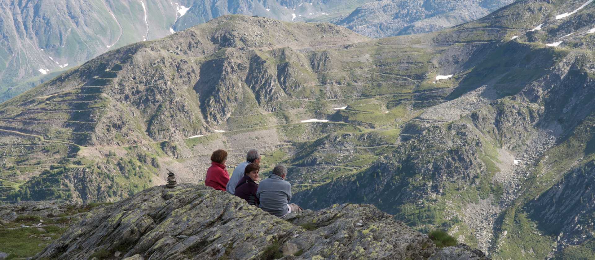 Hikers on the St Bernard pass | Kate Baker