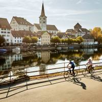 Cycling the Via Rhona bike path in Switzerland