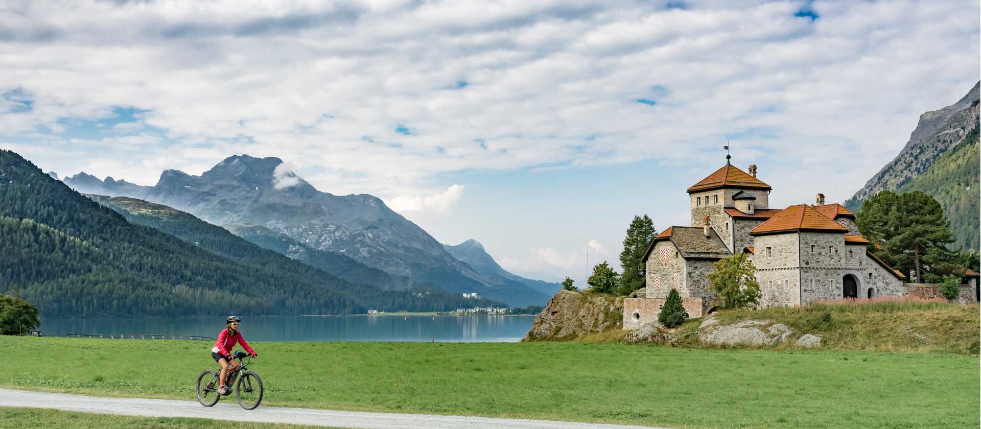 Ride the wonderful bike trails near St Moritz