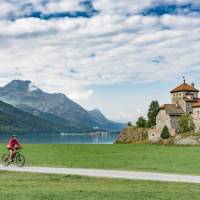 Ride the wonderful bike trails near St Moritz