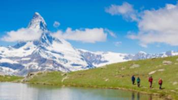 Hiking trails with views of the Matterhorn