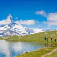 Hiking trails with views of the Matterhorn