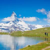 Hiking trails with views of the Matterhorn