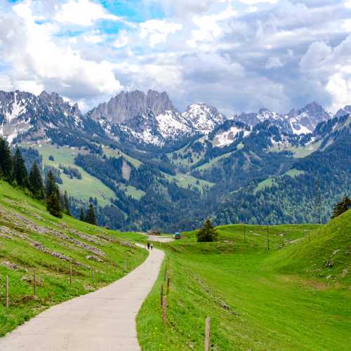 Alpine views along the Via Jacobi