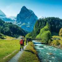 Hiking in the Bernese Oberland, Switzerland