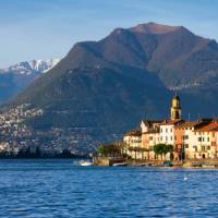 Lake Lugano in the Ticino canton, with  Mt Bre and Mt Boglia (1516m) in the distance | Roland Gerth