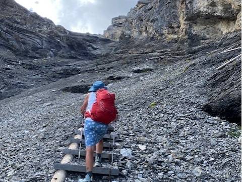 A challenging section of the Via Alpina trail |  <i>Carlyn Roedell</i>