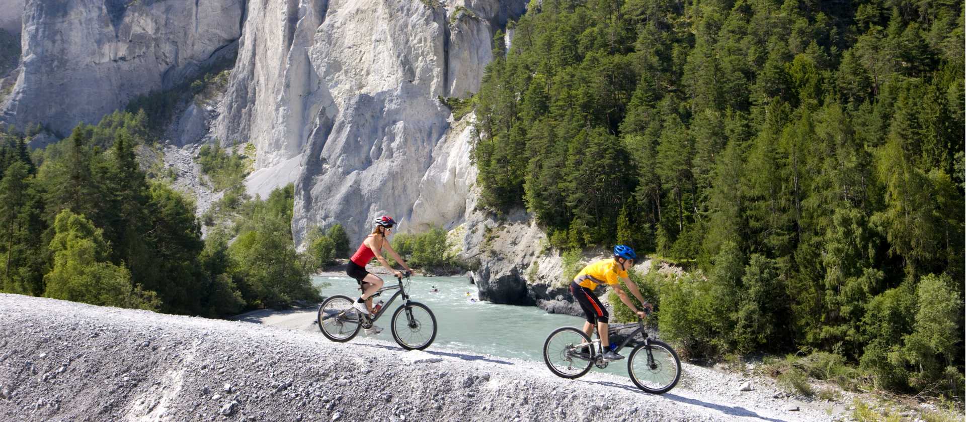Cycling the Via Rhona bike path in Switzerland
